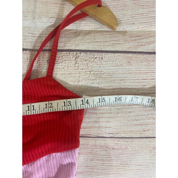 Revolve More To Come Women's Pink, Red Cami Mini Dress - Small - Picture 7 of 14